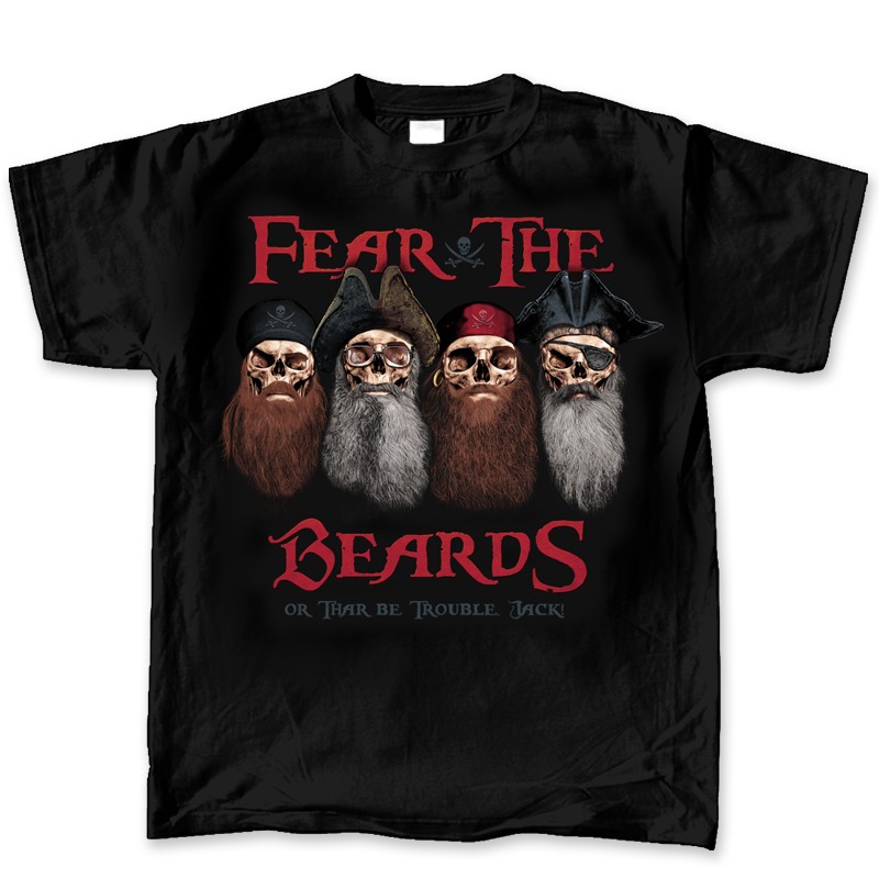 Fear The Beard Skull Shirt by Fear The Beard | Kids T-Shirt
