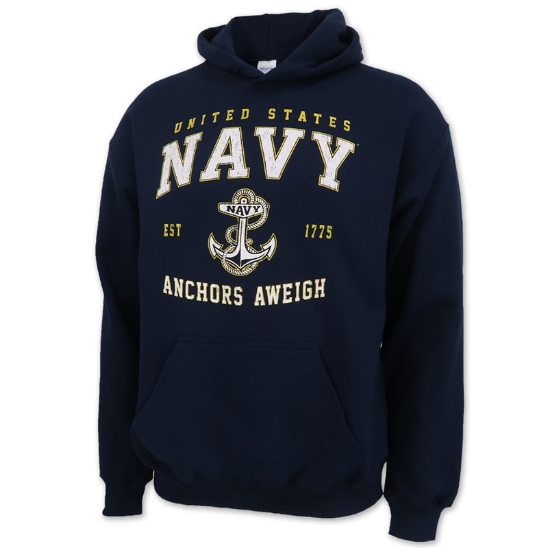 NAVY VINTAGE LOGO HOODIE TAVAN-U-SW