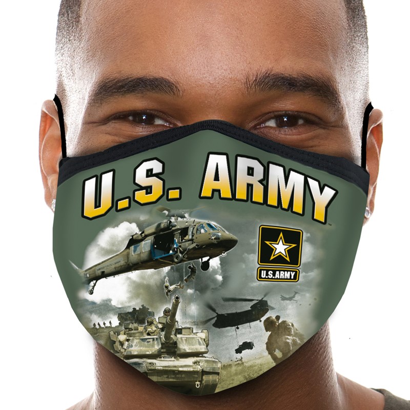 United States Army Washable Face Mask One Size Fits Most Gildan US Army Mask 