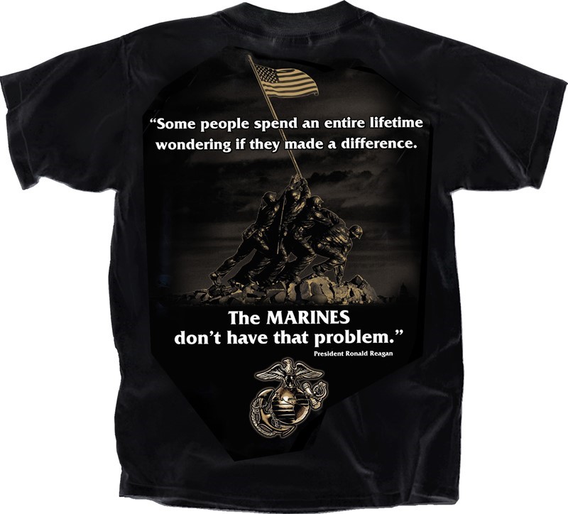 MARINES MAKE A DIFFERENCE RONALD REAGAN QUOTE TA450-B-ADL