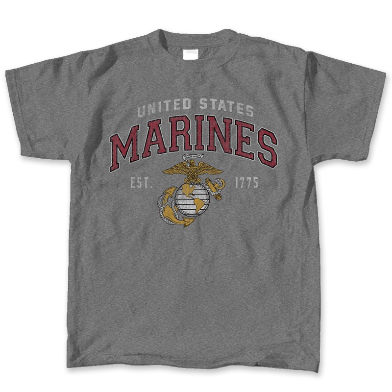 MARINES VINTAGE BLOCK LOGO TAVBM-GY-ADL