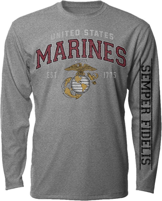 MARINES VINTAGE BLOCK LOGO TAVBM-GY-ALS
